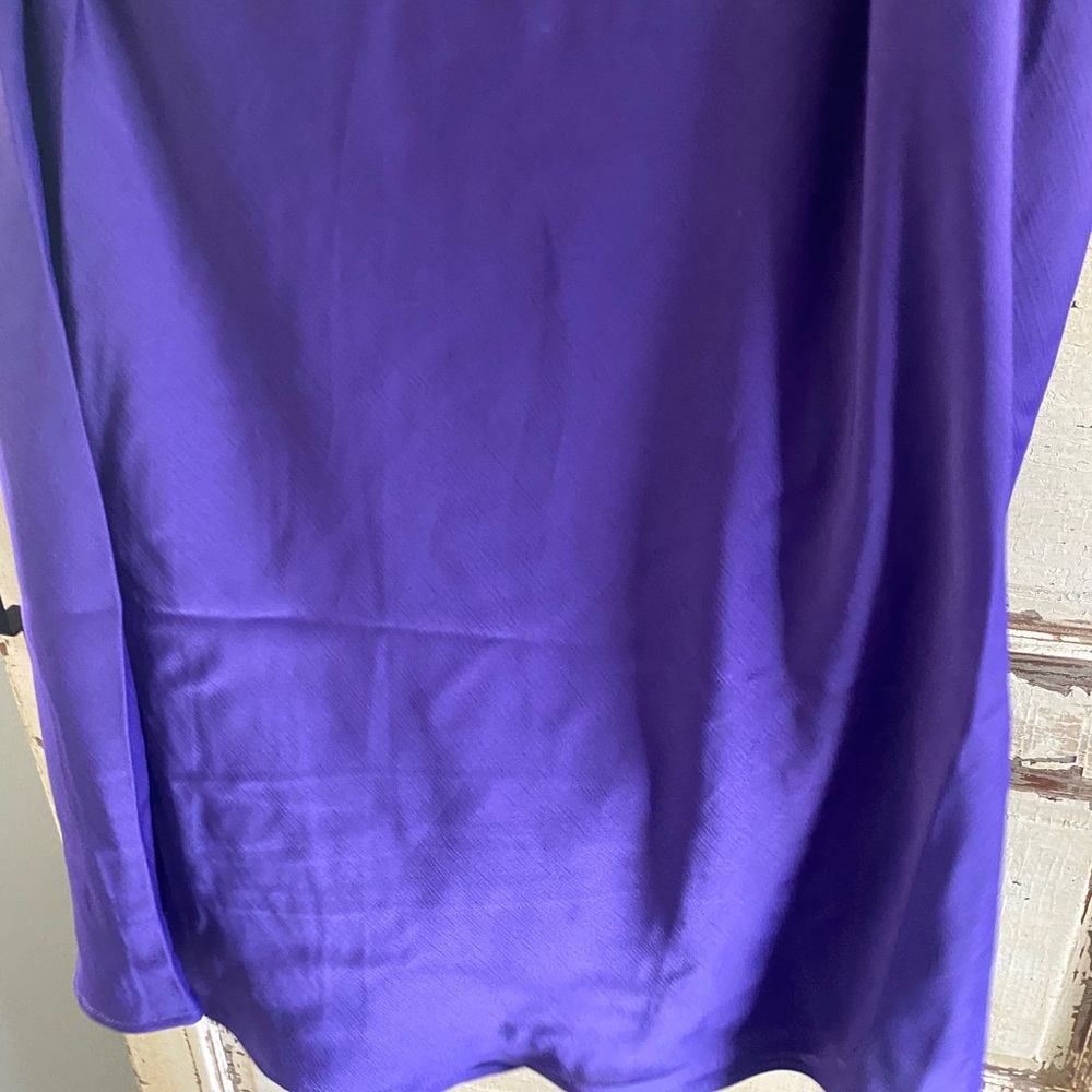Purple satin slip dress NWT Sz M - Picture 3 of 7